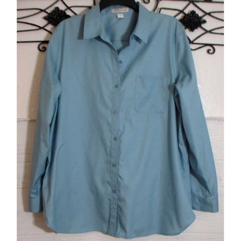 Coldwater Creek Women's Top Size L Long Sleeve Blue